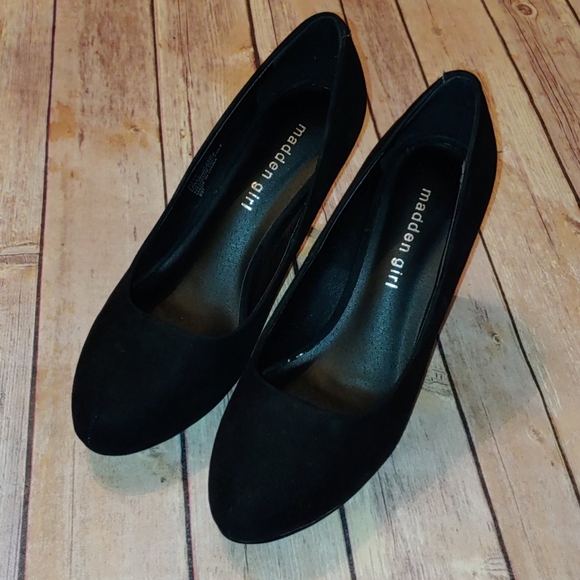 Madden Girl Jelsey Black Micro Heels - Size 7.5 - Picture 6 of 14